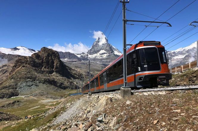Detailbild Mit dem Zug zum Matterhorn