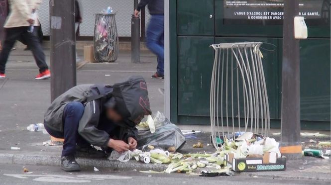 Detailbild Drogenszene Paris - Crack und das Elend