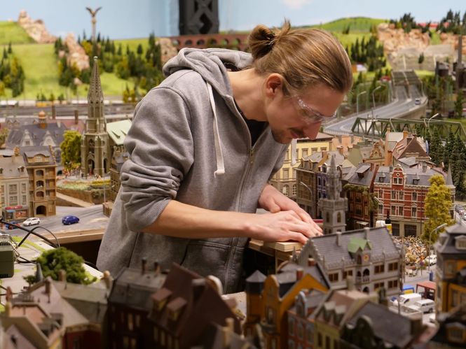 Detailbild Die Modellbauer - Das Miniatur Wunderland